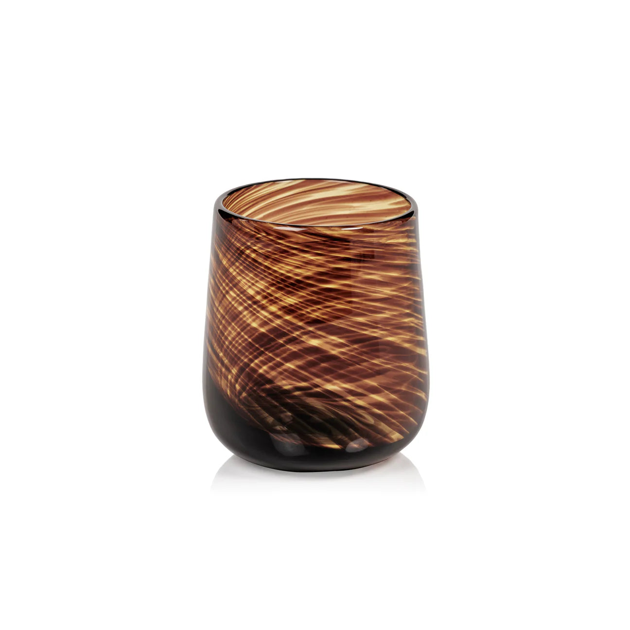Stemless Tortoise Spiral All Purpose Glass
